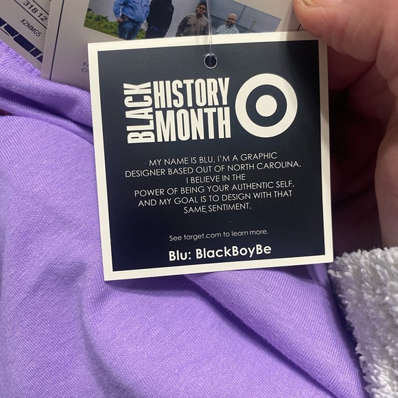 Black History Month Purple Graphic Tee by Blu: BlackBoyBe - Picture 5 of 7